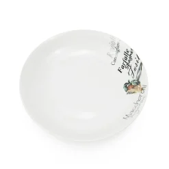 Gifi Lot de 4 assiettes à pâtes en porcelaine