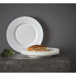 Gifi Lot de 6 assiettes plates Luminarc Opal Cadix