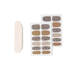 Gifi Beauté^Lot de 24 autocollants vernis à ongles imprimés 5 coloris