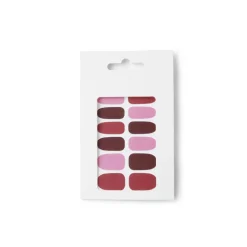 Gifi Beauté^Lot de 24 autocollants vernis à ongles imprimés 5 coloris