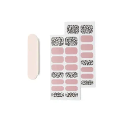 Gifi Beauté^Lot de 24 autocollants vernis à ongles imprimés 6 coloris