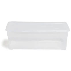 Gifi Rangement|Lot de 4 box 11L plastique transparent