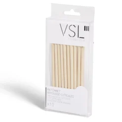 Gifi Beauté^Lot de 10 bâtonnets repousse-cuticules en bambou