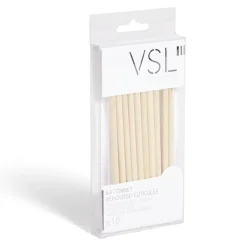 Gifi Beauté^Lot de 10 bâtonnets repousse-cuticules en bambou