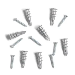 Gifi Quincaillerie^Lot de 7 chevilles autoforeuses avec vis Ø6x30mm charge 20kg