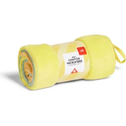 Gifi Nettoyage Et Entretien|Lot de 3 chiffons microfibres 35x35 cm