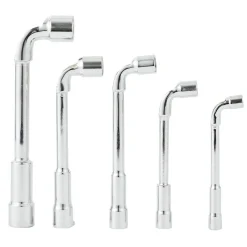 Gifi Outils Bricolage^Lot de 5 clés à pipe Ø8/10/12/13/17mm métal gris