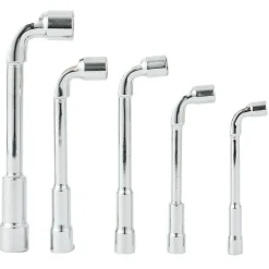 Gifi Outils Bricolage^Lot de 5 clés à pipe Ø8/10/12/13/17mm métal gris