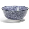 Gifi Lot de 4 coupelles 300ml porcelaine Ø15cm bleu et blanc