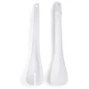 Gifi Lot de 2 couverts à salade plastique blanc L.31cm