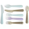 Gifi Lot de 12 couverts pour enfant plastique coloré