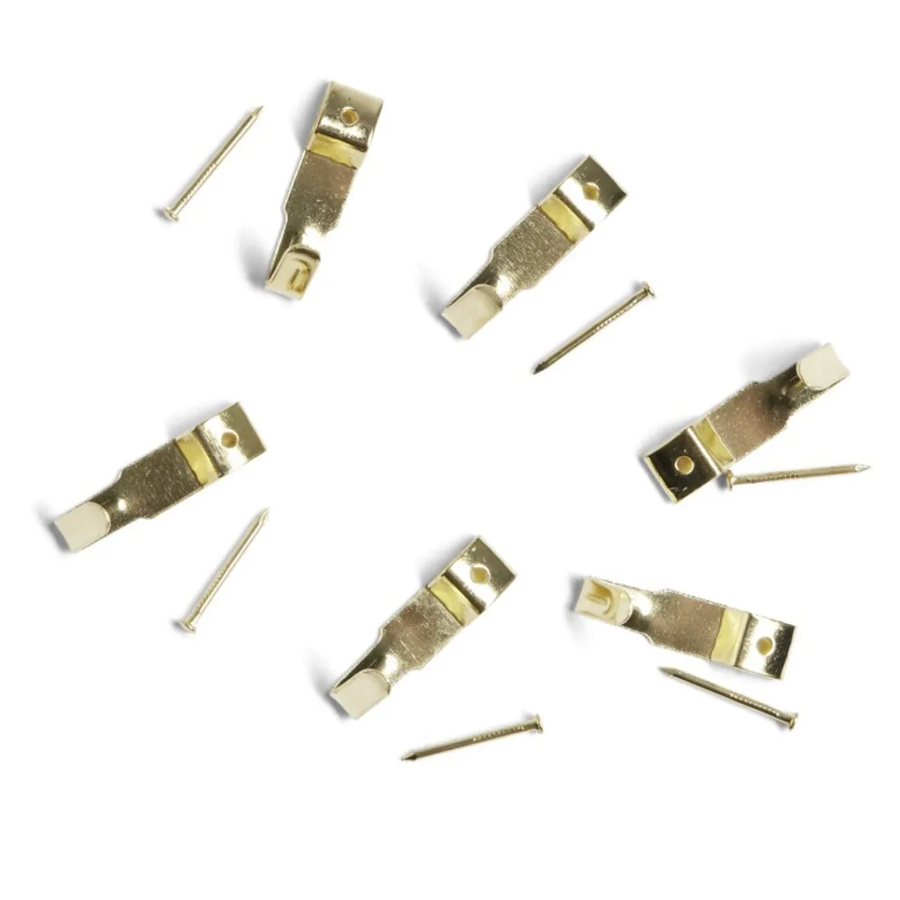 Gifi Quincaillerie^Lot de 6 crochets N°2 pour tableau avec aiguille