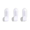 Gifi Rangement|Lot de 3 crochets plastique blanc
