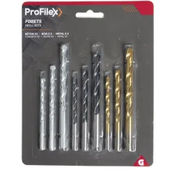 Gifi Outils Bricolage^Lot de 9 forets acier