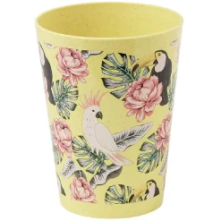 Gifi Lot de 4 gobelets décor oiseau et feuille 60 cl