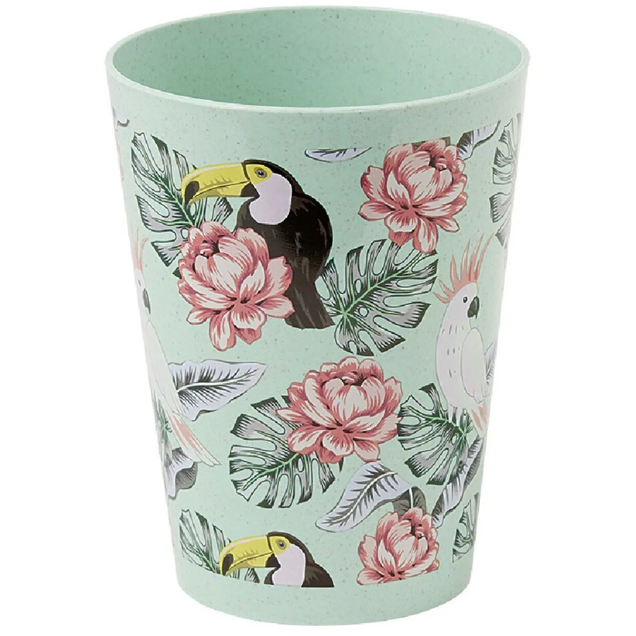 Gifi Lot de 4 gobelets décor oiseau et feuille 60 cl