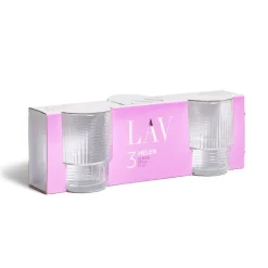 Gifi Lot de 3 gobelets en verre empilables 32,5cl