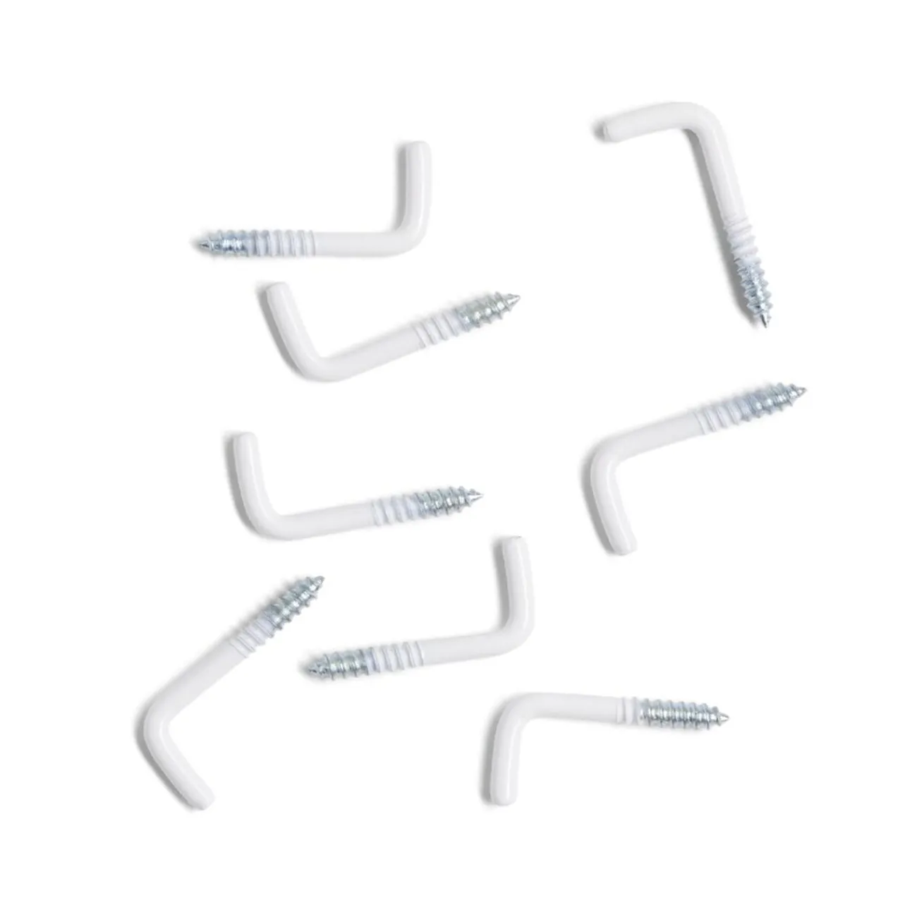 Gifi Quincaillerie^Lot de 8 gonds à vis blanc 2,5x25mm
