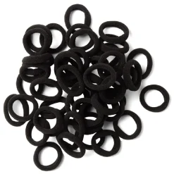 Gifi Beauté^Lot de 50 élastiques à cheveux mousse polyester noir
