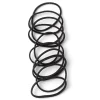 Gifi Beauté^Lot de 10 élastiques à cheveux basiques polyester noir