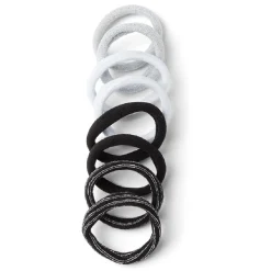 Gifi Beauté^Lot de 8 élastiques à cheveux mousse polyester 4 coloris