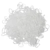 Gifi Beauté^Lot de 500 mini élastiques à cheveux caoutchouc transparent