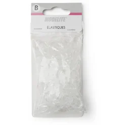 Gifi Beauté^Lot de 500 mini élastiques à cheveux caoutchouc transparent
