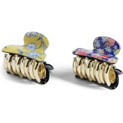 Gifi Beauté^Lot de 2 mini pinces à cheveux motif floral