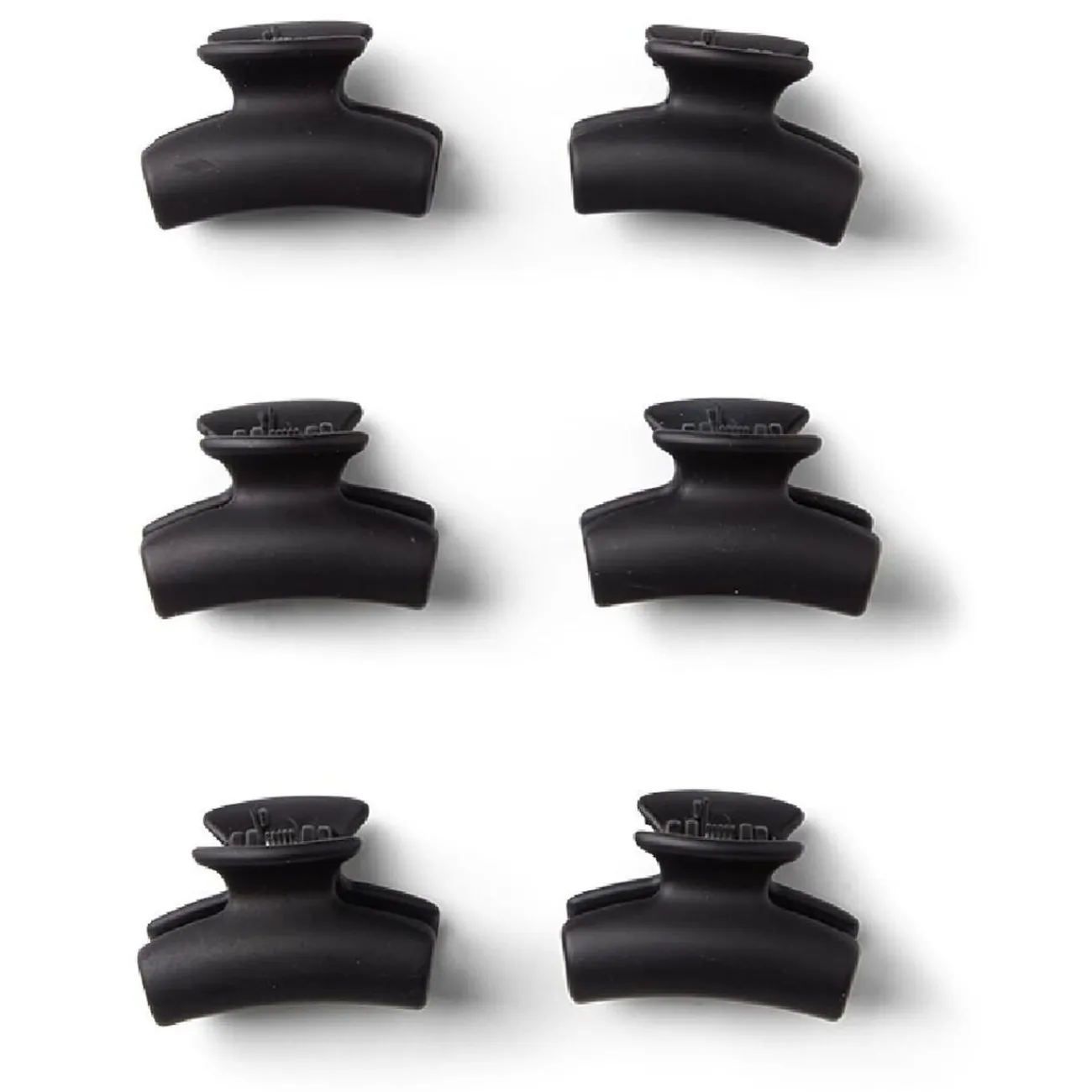 Gifi Beauté^Lot de 9 mini pinces cheveux papillon uni noir brillant L2cm