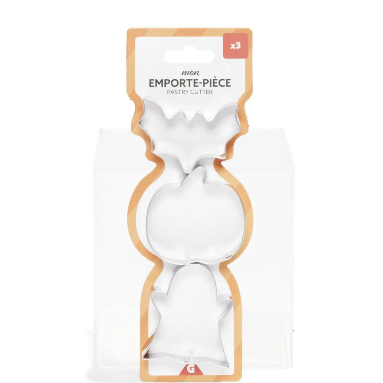 Gifi Lot de 3 moules à cookie en inox Ø6cm