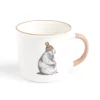 Gifi Lot de 4 mugs animaux 33,5cl