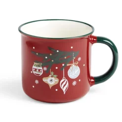 Gifi Lot de 4 mugs en céramique décor Noël 365ml