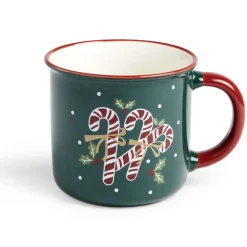 Gifi Lot de 4 mugs en céramique décor Noël 365ml