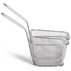Gifi Lot de 2 paniers à frites inox argenté 19,5x17,5x8,5cm