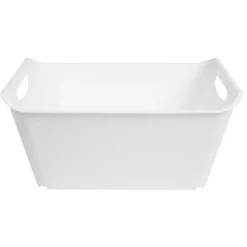 Gifi Rangement|Lot de 3 panières 18 L Blanche