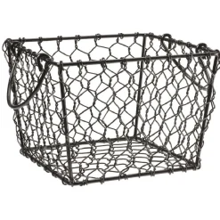 Gifi Rangement|Lot de 3 panières métal