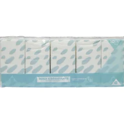 Gifi Bien-Être^Lot de 10 paquets de mouchoirs en papier à 3 plis blanc