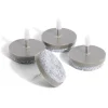Gifi Quincaillerie^Lot de 4 patins de meuble ronds avec pointe - Ø28 mm