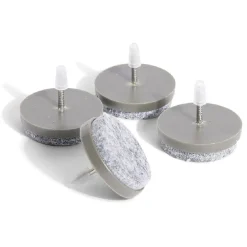 Gifi Quincaillerie^Lot de 4 patins de meuble ronds avec pointe - Ø28 mm