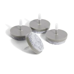 Gifi Quincaillerie^Lot de 4 patins de meuble ronds avec pointe - Ø28 mm