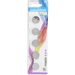 Gifi Pile^Lot de 5 piles bouton CR2032