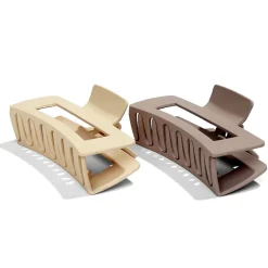 Gifi Beauté^Lot de 2 pinces à cheveux beige et noir