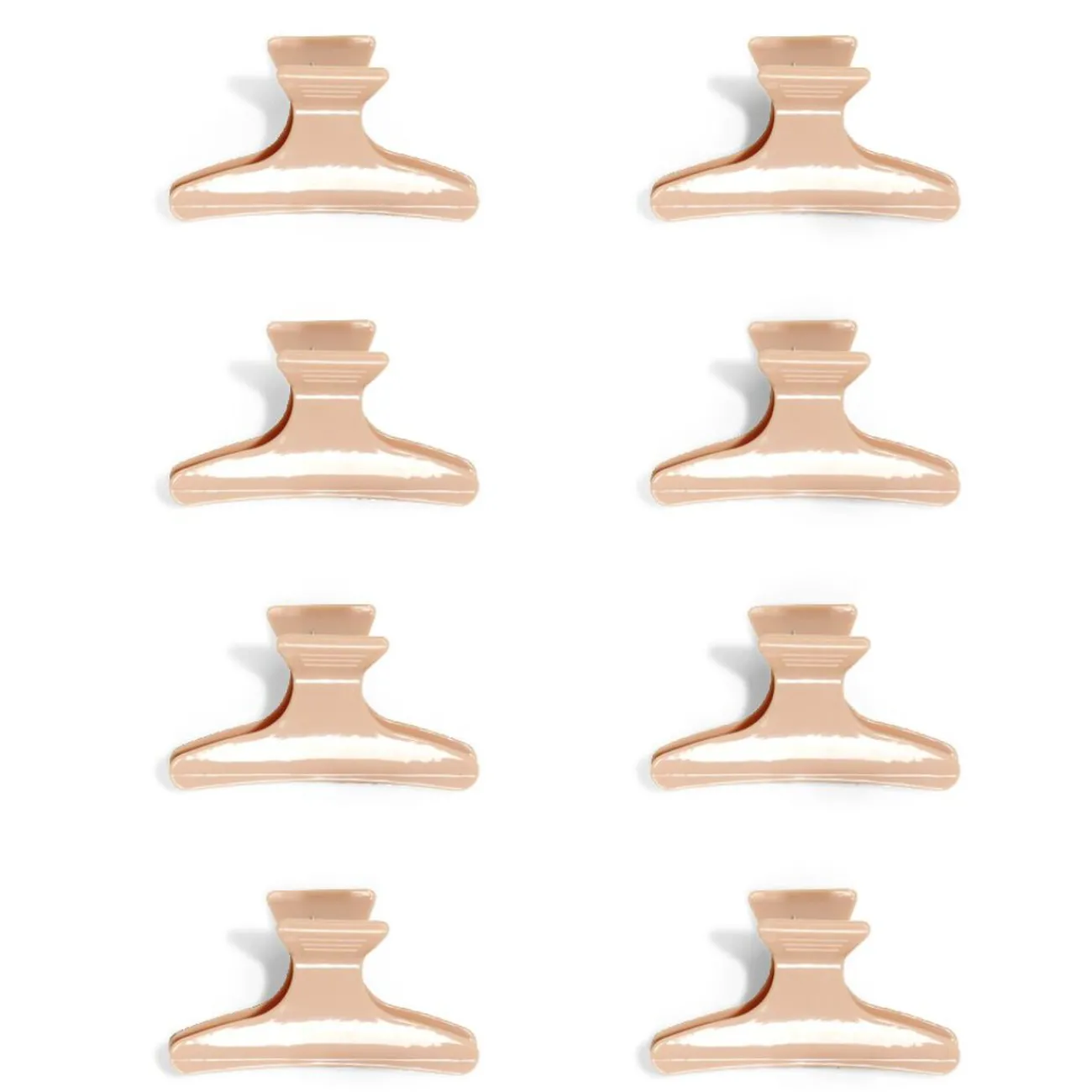 Gifi Beauté^Lot de 8 pinces à cheveux noir ou rose - 2 coloris