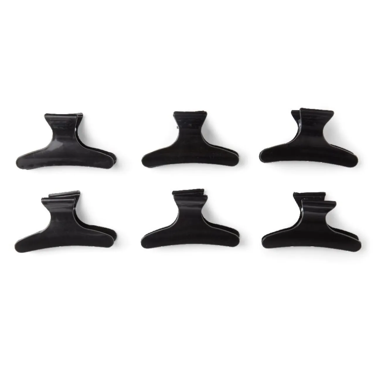 Gifi Beauté^Lot de 6 pinces à cheveux plastique noir