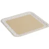 Gifi Lot de 6 plats de présentation en carton 33x31cm décor oriental