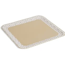 Gifi Lot de 6 plats de présentation en carton 33x31cm décor oriental
