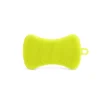 Gifi Nettoyage Et Entretien|Lot de 2 éponges silicone jaune et bleu 13x11,5cm