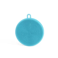 Gifi Nettoyage Et Entretien|Lot de 2 éponges silicone jaune et bleu 13x11,5cm