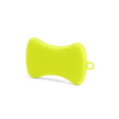 Gifi Nettoyage Et Entretien|Lot de 2 éponges silicone jaune et bleu 13x11,5cm