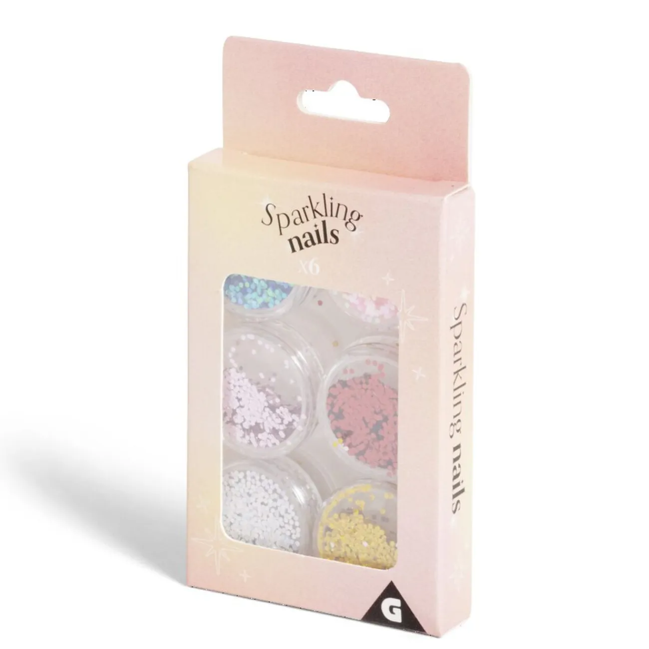 Gifi Beauté^Lot de 6 pots de strass autocollants pour ongles